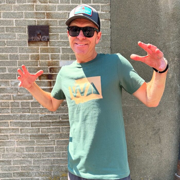 WA T-shirt Green/Tan